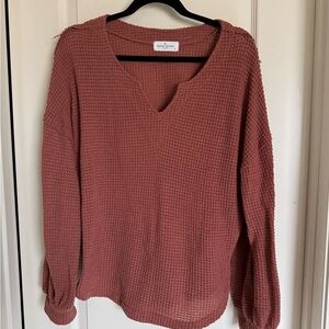 Women's Waffle Knit Sweater